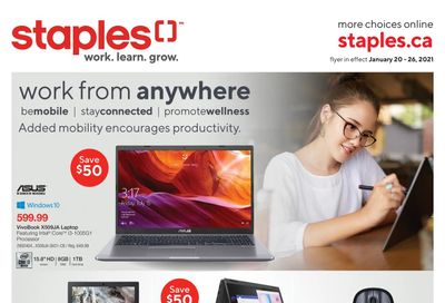 Staples Flyer January 20 to 26