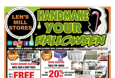 Len's Mill Stores Flyer September 30 to October 13