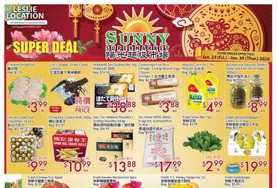 Sunny Supermarket (Leslie) Flyer January 24 to 30