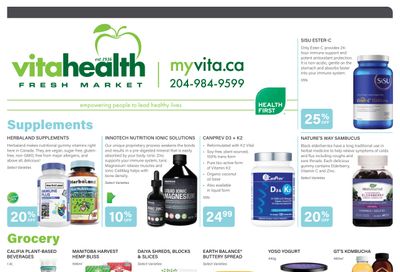 Vita Health Fresh Market Flyer January 15 to 31