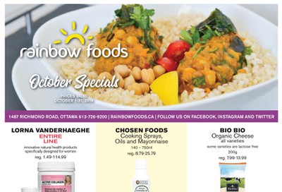 Rainbow Foods Flyer October 1 to 31