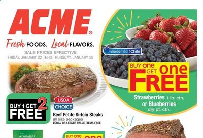 ACME Weekly Ad Flyer January 22 to January 28