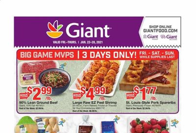 Giant Food Weekly Ad Flyer January 22 to January 28
