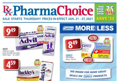 PharmaChoice Health Centre Flyer January 21 to 27