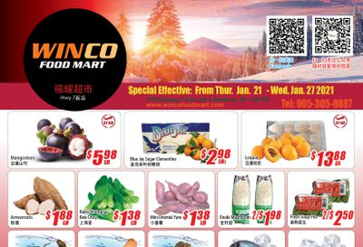 WinCo Food Mart (HWY 7) Flyer January 21 to 27