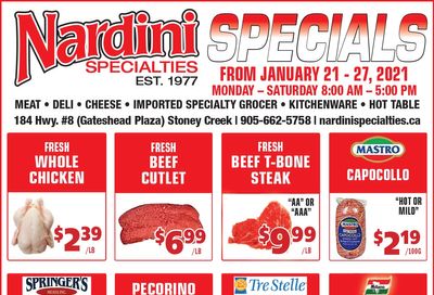 Nardini Specialties Flyer January 21 to 27