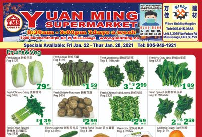Yuan Ming Supermarket Flyer January 22 to 28
