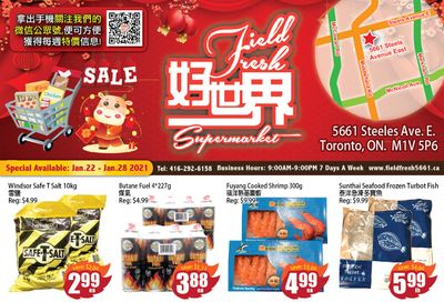 Field Fresh Supermarket Flyer January 22 to 28
