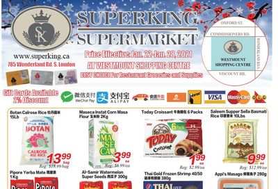 Superking Supermarket (London) Flyer January 22 to 28