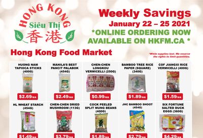 Hong Kong Food Market Flyer January 22 to 25