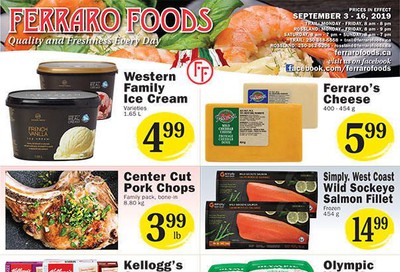 Ferraro Foods Flyer September 3 to 16