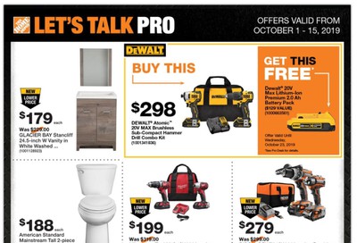 Home Depot Pro Flyer October 1 to 15