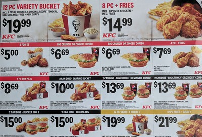 KFC Canada Mailer Coupons (Ontario), until December 15, 2019