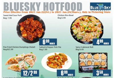 Blue Sky Supermarket (Pickering) Flyer January 22 to 28