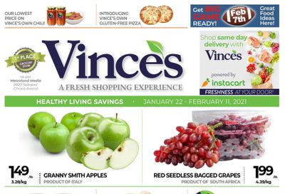 Vince's Market Flyer January 22 to February 11