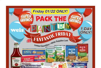 Weis Weekly Ad Flyer January 22 to January 22