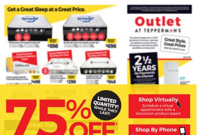 Outlet at Tepperman's Flyer January 22 to 28