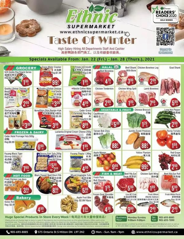 Ethnic Supermarket Flyer January 22 to 28