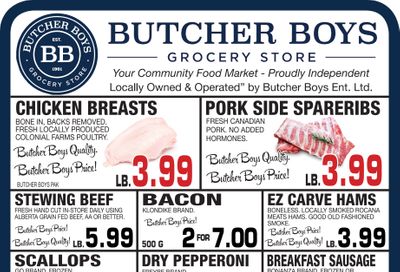 Butcher Boys Grocery Store Flyer January 22 to 28