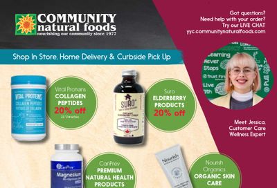 Community Natural Foods Flyer January 21 to 27