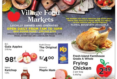 Village Food Market Flyer September 4 to 10