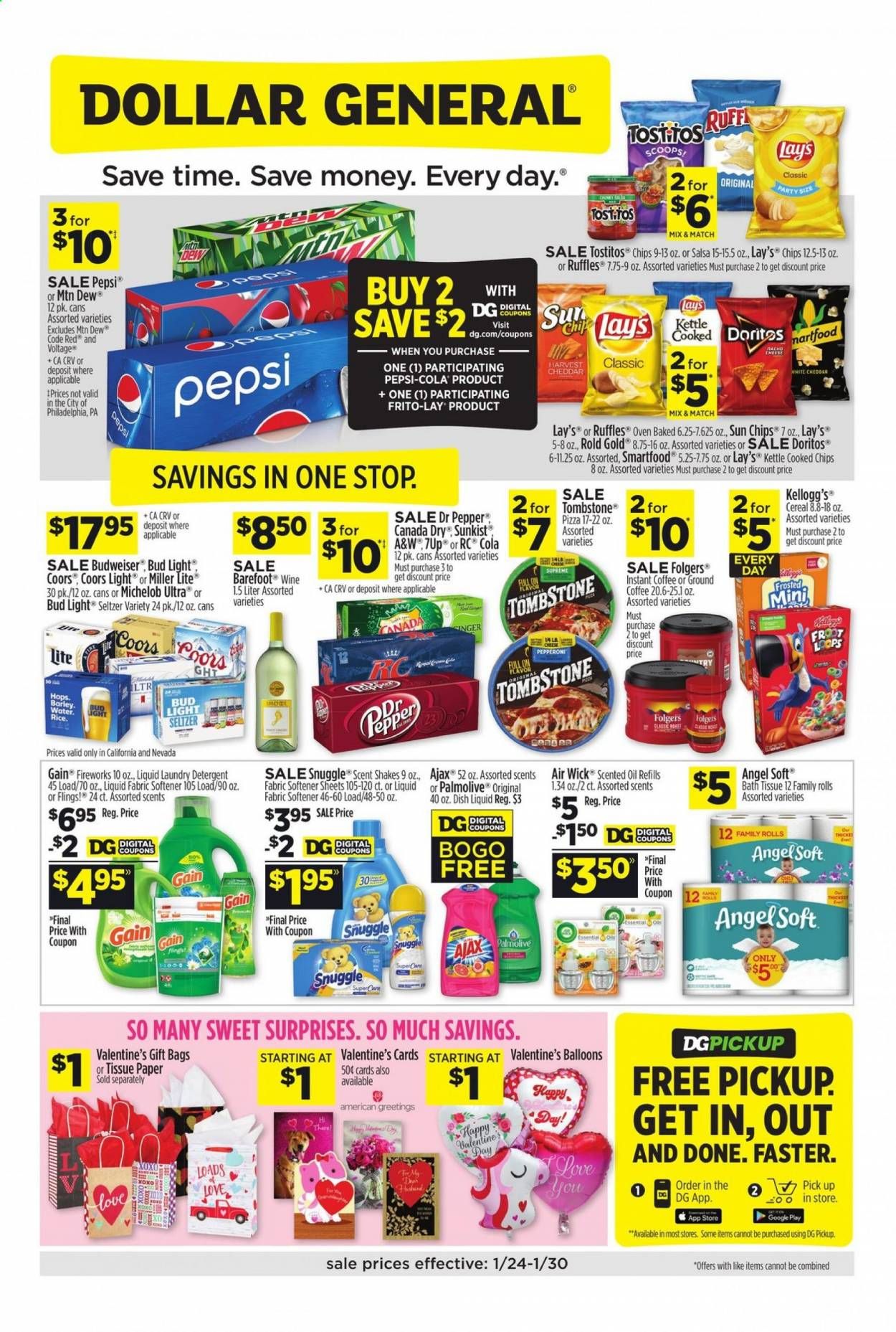 Dollar General (CA, NV) Weekly Ad Flyer January 24 to January 30