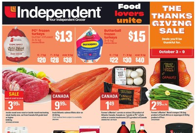 Independent Grocer (Atlantic) Flyer October 3 to 9