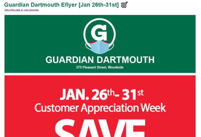 Guardian (Dartmouth Gate) Flyer January 26 to 31