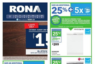 Rona (ON) Flyer October 3 to 9