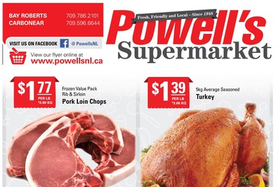 Powell's Supermarket Flyer October 3 to 9