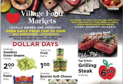 Village Food Market Flyer October 2 to 8