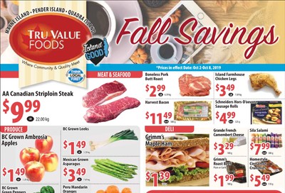Tru Value Foods Flyer October 2 to 8