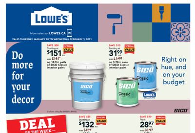 Lowe's Flyer January 28 to February 3