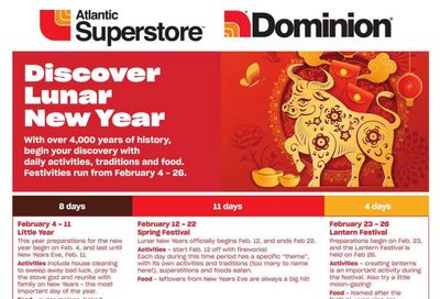 Atlantic Superstore Chinese New Year Flyer January 28 to February 17