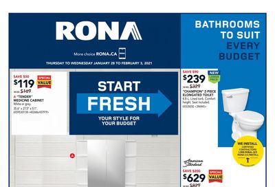 Rona (ON) Flyer January 28 to February 3