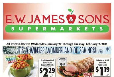 E.W. James & Sons Weekly Ad Flyer January 27 to February 2, 2021