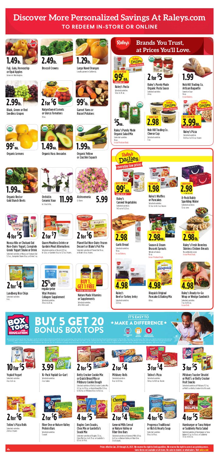 Raley's Weekly Ad Flyer January 27 to February 2, 2021