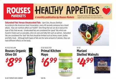 Rouses Markets (AL, LA, MS) Weekly Ad Flyer January 27 to March 3
