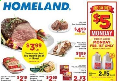 Homeland (OK, TX) Weekly Ad Flyer January 27 to February 2