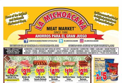 La Michoacana Meat Market (OK, TX) Weekly Ad Flyer January 27 to February 9