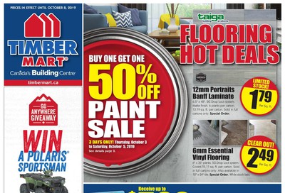 Timber Mart Flyer October 2 to 8