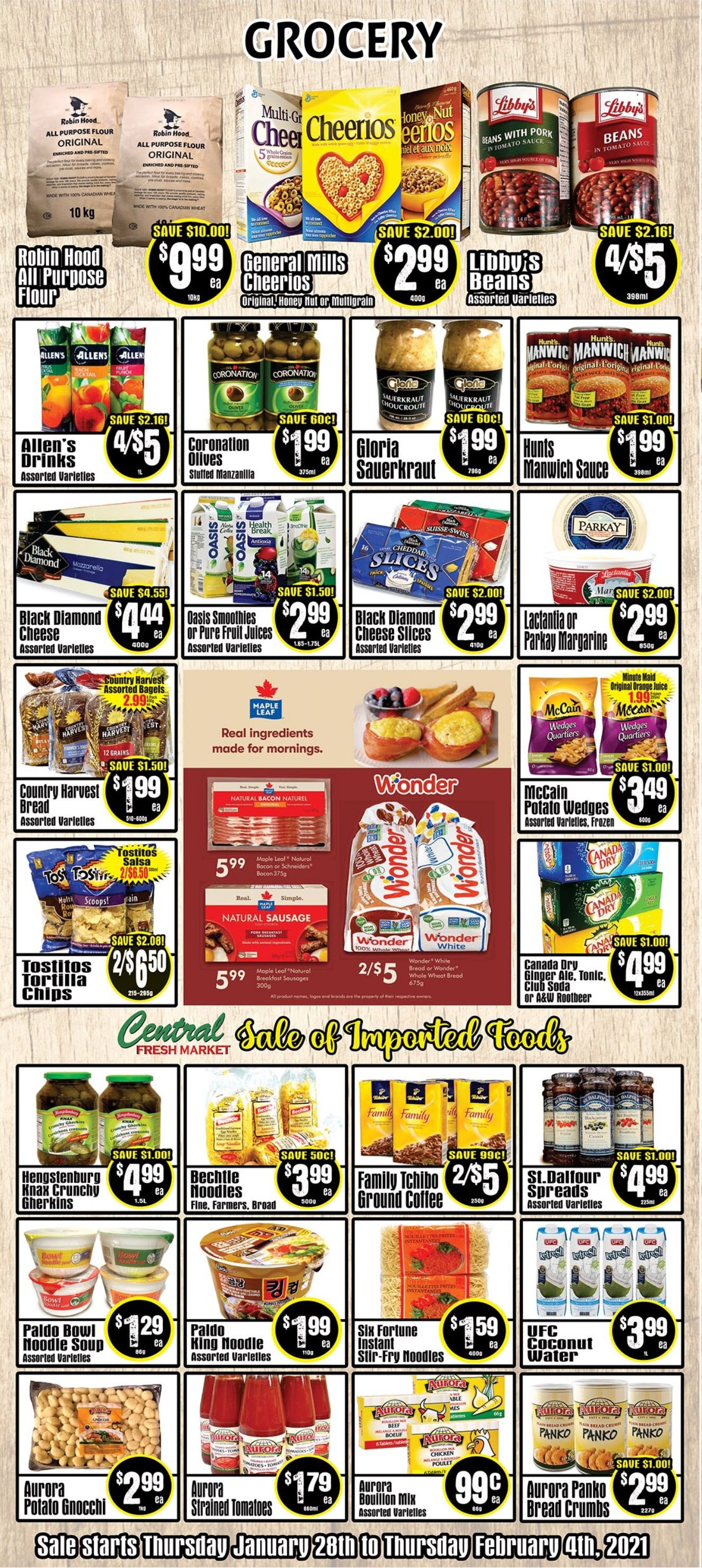 Central Fresh Market Flyer January 28 to February 4