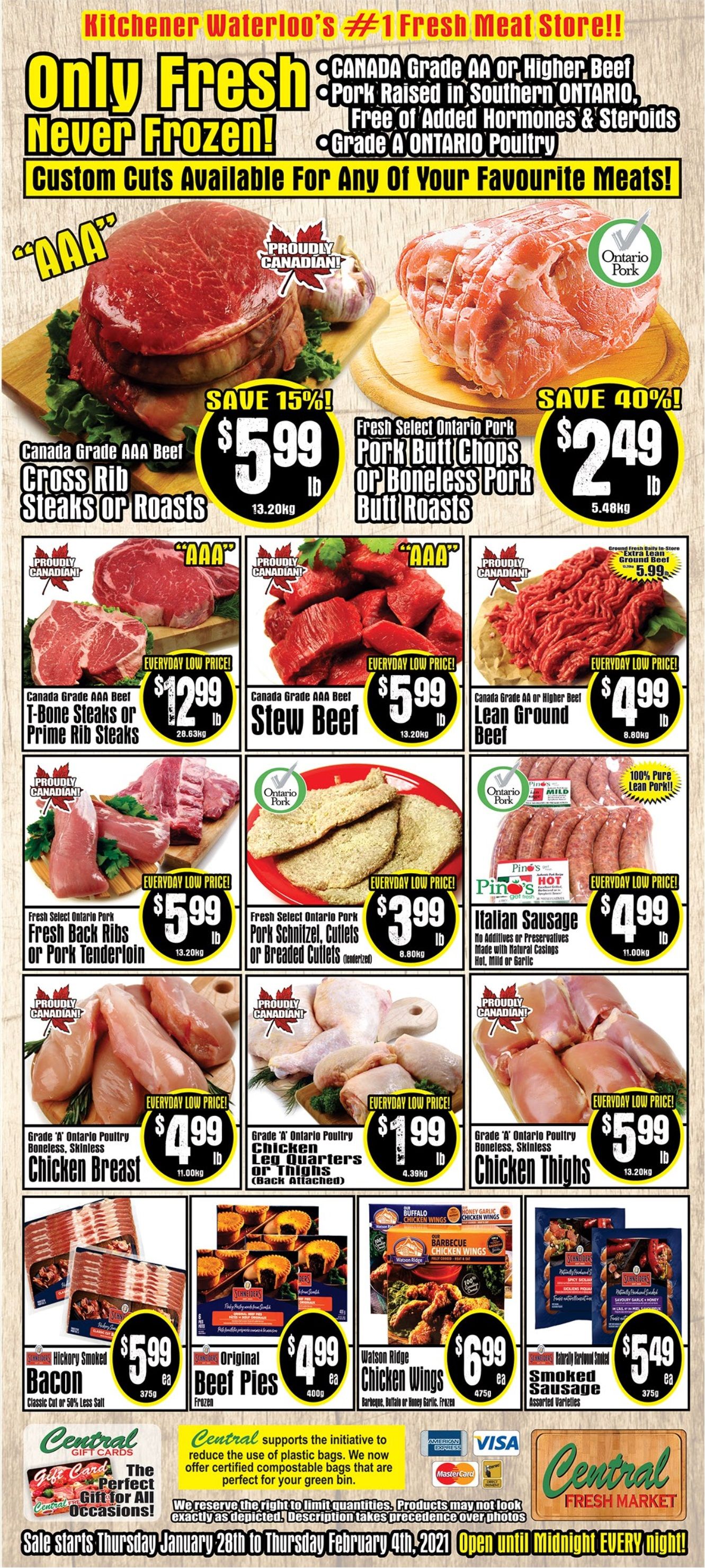 Central Fresh Market Flyer January 28 to February 4