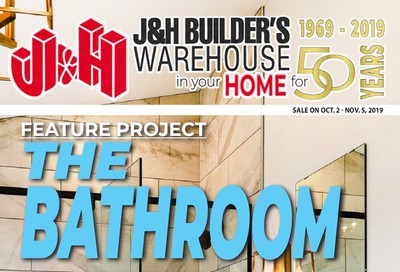 J&H Builder's Warehouse Flyer October 2 to November 5