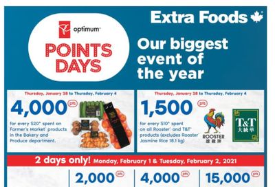 Extra Foods Flyer January 28 to February 4