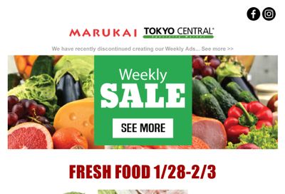 Marukai Weekly Ad Flyer January 28 to February 3, 2021