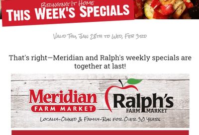 Meridian Farm Market Flyer January 28 to February 3