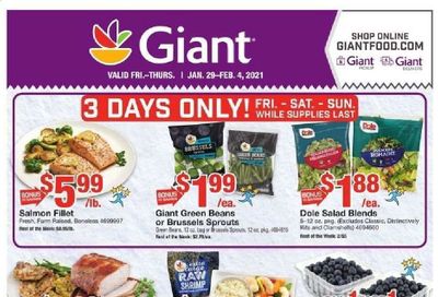 Giant Food Weekly Ad Flyer January 29 to February 4