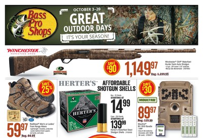 Bass Pro Shops Flyer October 3 to 20