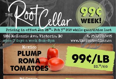 The Root Cellar Flyer January 28 to February 3